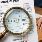 골절진단비 보상 방법, 진단서만 내면 절반만 받습니다 (진료비세부내역서 Cast 확인)